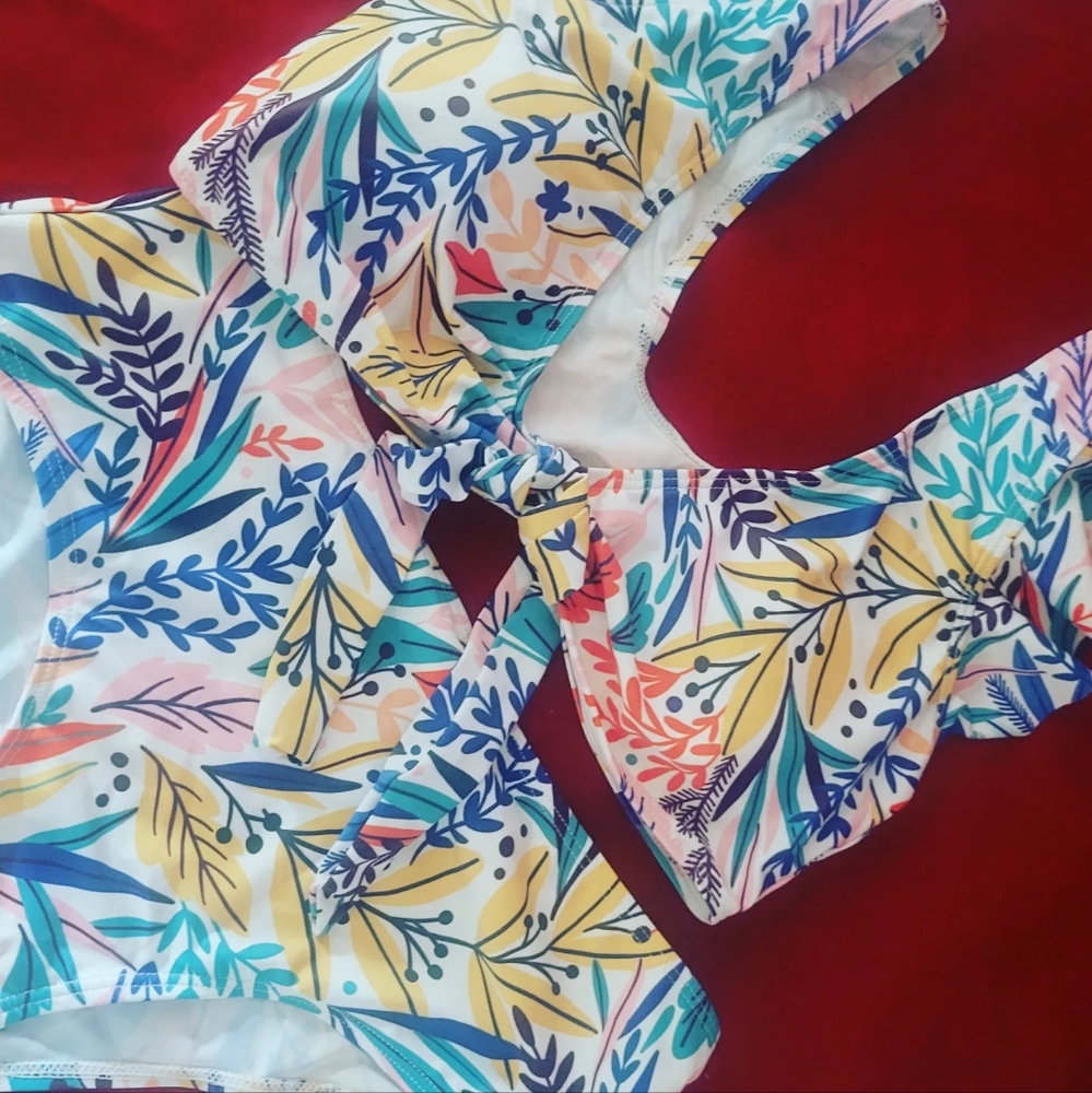 2 piece swimwear suit sz large - Picture 3 of 5